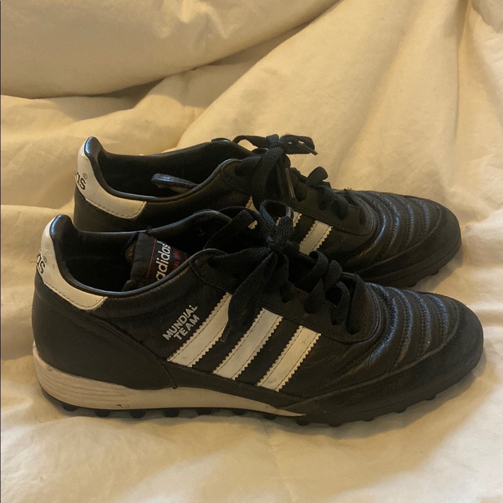 Adidas Black and White Mundial Team Shoes